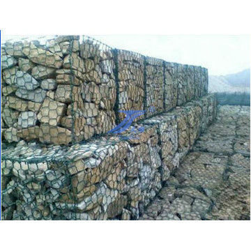 1X1X0.5m PVC-beschichtetes sechseckiges Maschendraht-Gabion